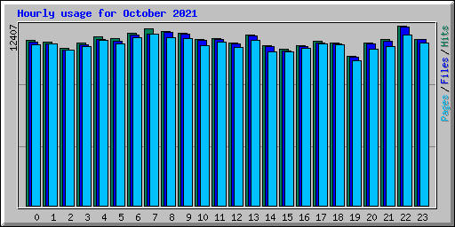 Hourly usage for October 2021